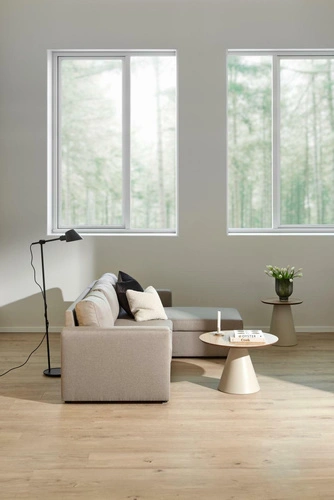 Actona Soli kulatý konferenční stolek dubové dřevo 45 cm do obýváku