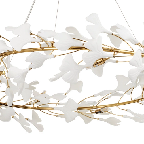 BOTANIKA závěsná lampa zlatá bílá 100 cm