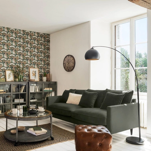 Černá podlahová lampa Hyto