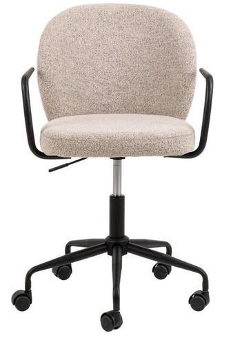 Ergonomická kancelářská židle Patricia Monza 60 béžová bouclé otočná s područkami do kanceláře