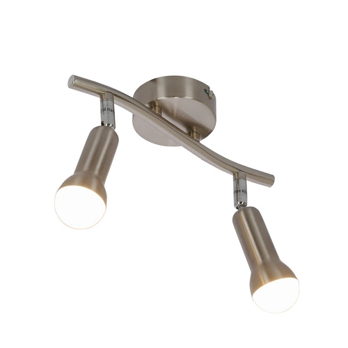 Stropní svítidlo Arc moderní stříbrné nastavitelné do obýváku, kuchyně nebo jídelny 35 cm