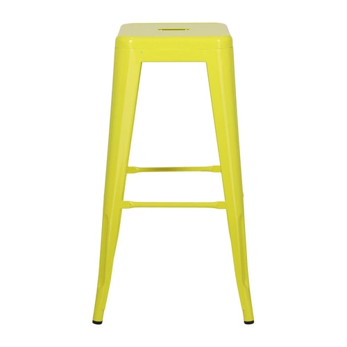 Židle barová Paris 75cm. žlutá insp. Tolix RAL 1016 Výprodej