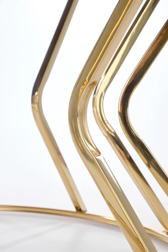 Kulatý skleněný konferenční stolek Finea L zlatý 90 cm moderní glamour do obýváku Intesi