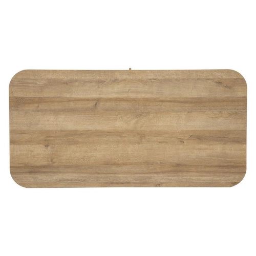 Konferenční stolek Colva obdélníkový s policí a skříňkou v boho stylu do obýváku Atmosphera 120x60 cm