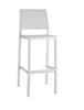 Barová židle Emi 65 cm světle šedá moderní s opěrkou do kuchyně a jídelny SCAB Design