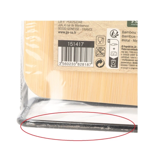 Sada 4 bambusových krájecích prkének a kovového stojanu výprodej