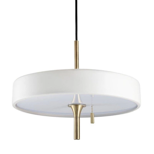 ARTDECO závěsná lampa bílá a zlatá 35 cm Outlet