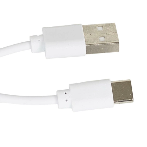 Bílá noční lampička Intesi s děrovanými hvězdami, nabíjecí, moderní do ložnice