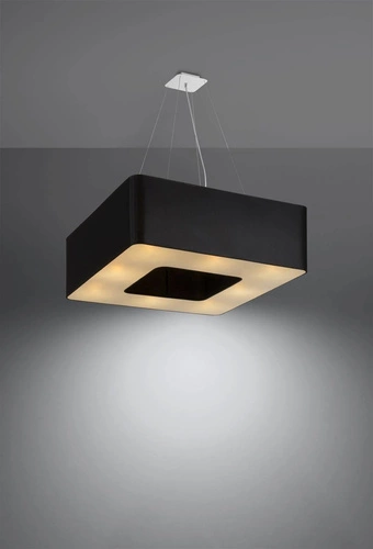 Moderní lustr URANO 60 černý stropní svítidlo do obýváku a jídelny 8ramenný