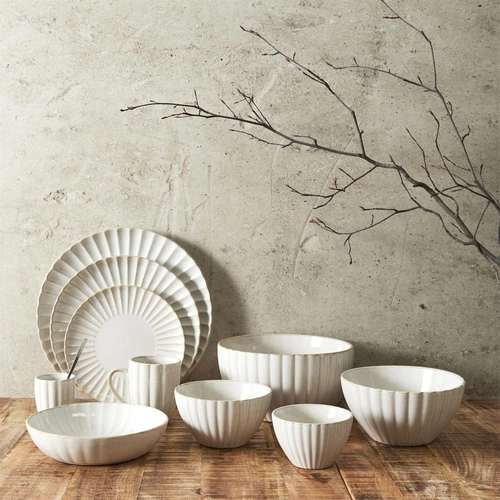 Keramická miska na polévku Vlora 11 cm béžová moderní do kuchyně myčka Intesi