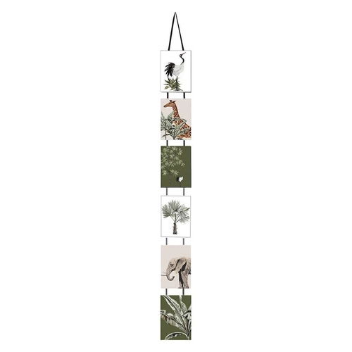 Závěsný bílý fotorámeček na 6 fotografií 10x15 Atmosphera Gabor boho multirám