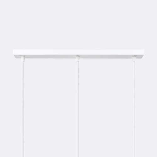 BRINA 3L moderní bílý závěsný lustr do obýváku a jídelny trojitý SOLLUX