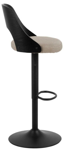 Židle barová Lucy béžová/černá