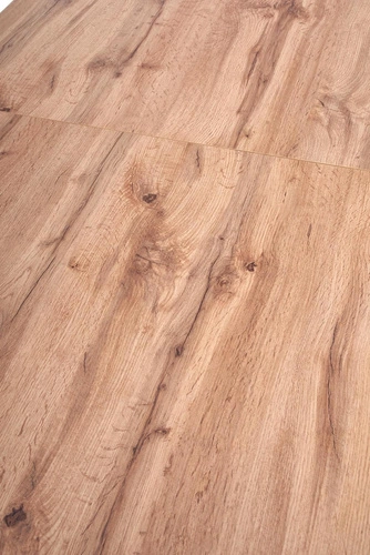 Rozkládací jídelní stůl Ulen 135-185 cm dub wotan s černými nohami moderní