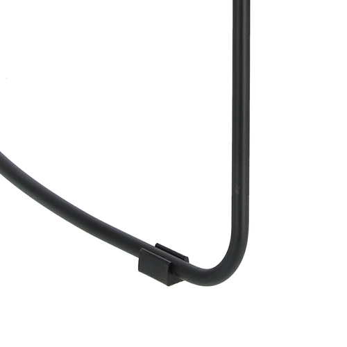 Barová stolička bez opěradla Cazas boho dřevěná a kovová 74 cm do kuchyně a k ostrůvku černá Intesi