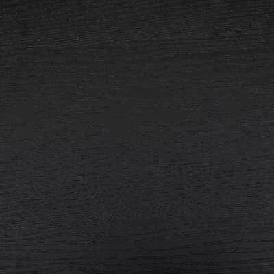 Konferenční stolek Kemi dvoudílný kulatý a oválný černý moderní dřevěný do obývacího pokoje Atmosphera