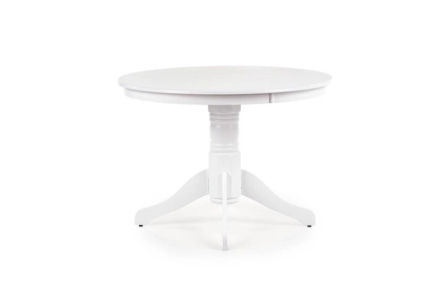 Jídelní kulatý stůl Richard 106 cm bílý moderní MDF a dřevo Intesi