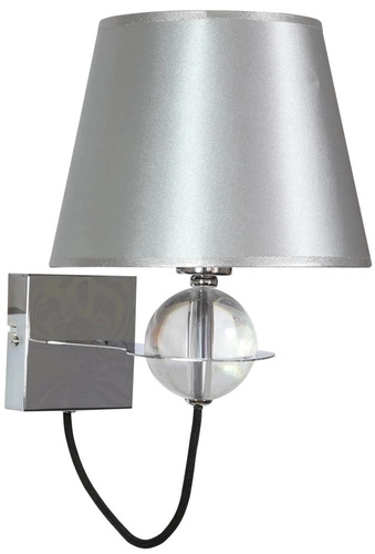 Nástěnná lampa Tesoro 1x40W E14 stříbrná