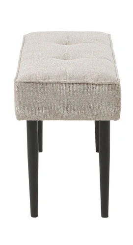 Čalouněná lavice Alize 100 cm písková moderní do předsíně na černých nohách