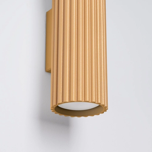 Nástěnná lampa KARBON 30 zlatá moderní s pohyblivým stínidlem do obýváku a ložnice SOLLUX