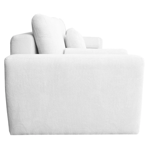 Rozkládací pohovka Dores 3místná s úložným prostorem a funkcí spaní světle šedá do obýváku