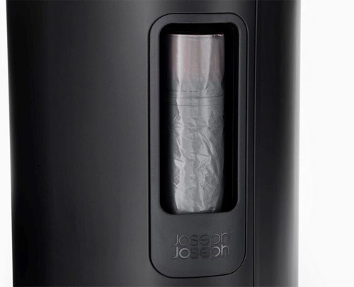 Joseph Joseph EasyStore odpadkový koš do koupelny 5l černý matný s pedálem oválný