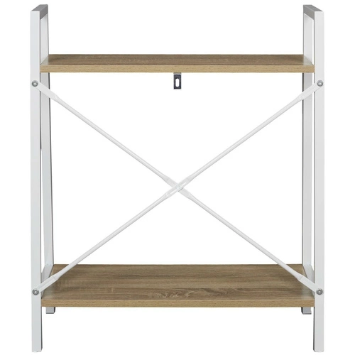 Kovová police Cilyan S bílá na knihy a dekorace do obýváku ve skandinávském stylu 60 cm