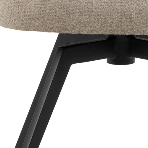 Otočená čalouněná židle Darlene Actona béžová moderní do jídelny a obýváku