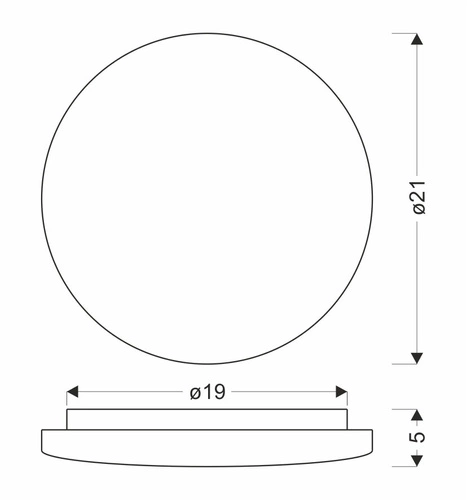 Stropní svítidlo Linda stropní svítidlo 21cm 12W LED 4000K difuzor bílý
