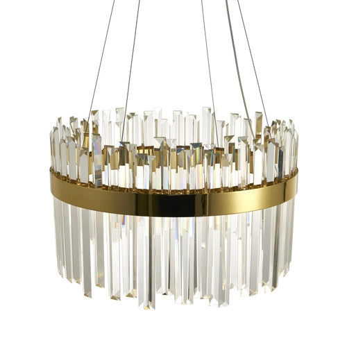 Křišťálový lustr LED ROYAL Step into Design zlatý 50 cm do obýváku a jídelny