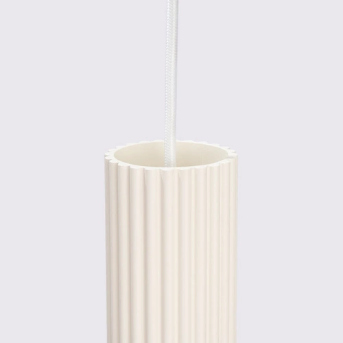 Závěsné svítidlo Karbon 2 béžové nastavitelné do obývacího pokoje a kuchyně minimalistické hliníkové