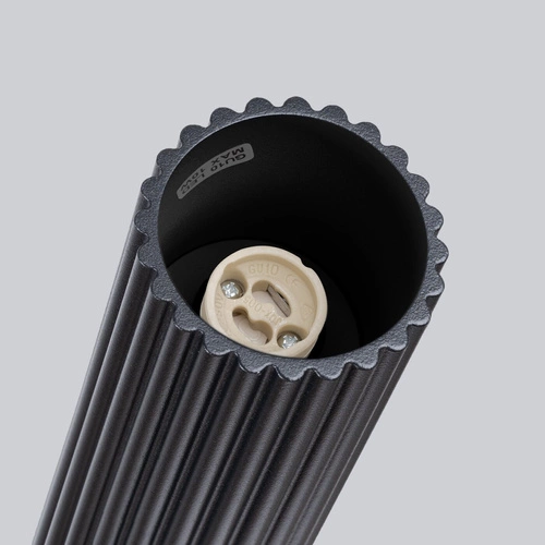 Stropní svítidlo černé KARBON 30 minimalistické hliníkové do obývacího pokoje a ložnice SOLLUX