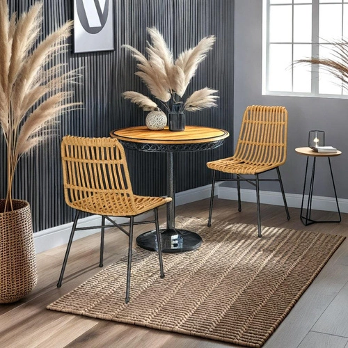 Sada 2 zahradních židlí Surabaya z technoratanu v boho stylu do jídelny a na terasu Intesi