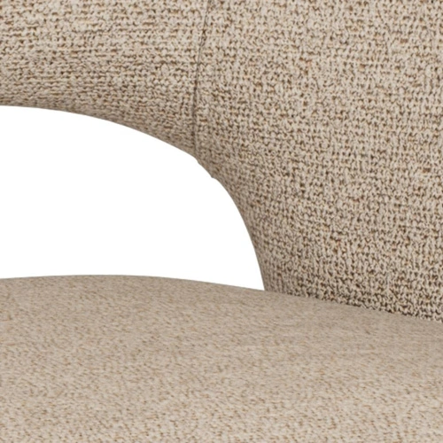 Čalouněná béžová jídelní židle s područky Tori Actona