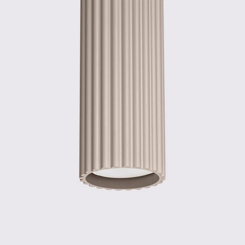 Závěsné svítidlo KARBON 1 taupe moderní béžové nad kuchyňský ostrůvek nebo stůl