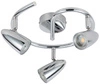Spirálová stropní lampa Liberty 3x4W LED chrom