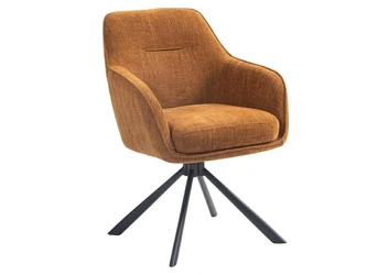 Otočná jídelní židle Avola čalouněná s područkami