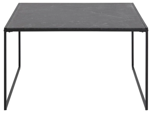 Konferenční stolek Infinity černý čtvercový 80x80 moderní industriální do obýváku Intesi