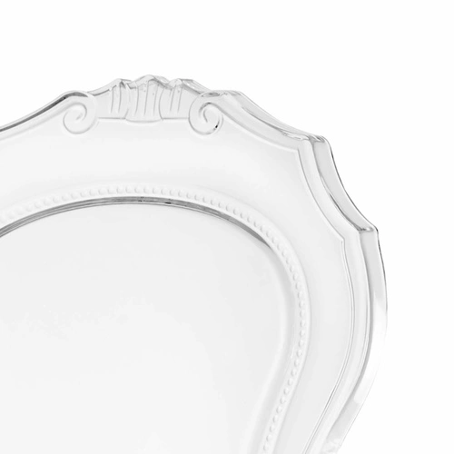 Průhledná jídelní židle Queen Intesi glamour z plastu, stohovatelná, snadno čistitelná