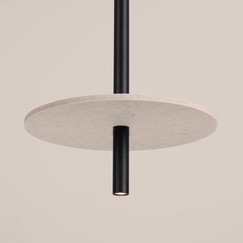 Závěsné svítidlo FELTRO 1 černé béžové moderní do obýváku a jídelny 30 cm