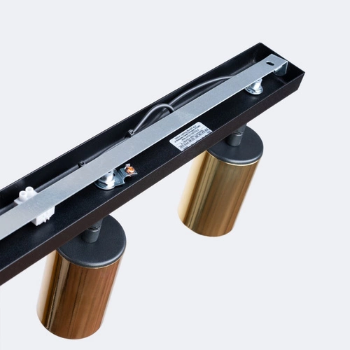 Moderní stropní svítidlo WINX 3 černé zlaté ocelové do obýváku a ložnice 45 cm