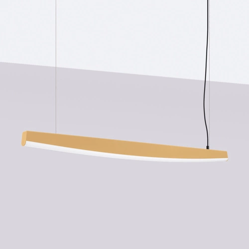 Moderní závěsné LED svítidlo JORUN 120 zlaté, nastavitelné do obýváku a nad stůl