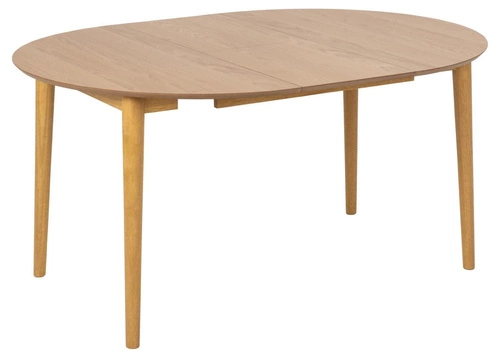 Rozkládací kulatý jídelní stůl Montreux dub přírodní 115–154 cm moderní Actona