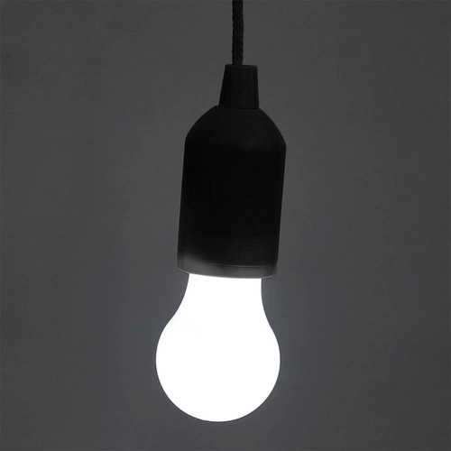 Závěsná lampa s šedou žárovkou