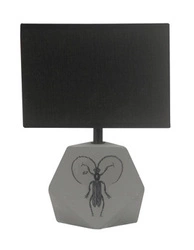 Animi stolní lampa skříňová lampa 1x40W E14 světle šedá