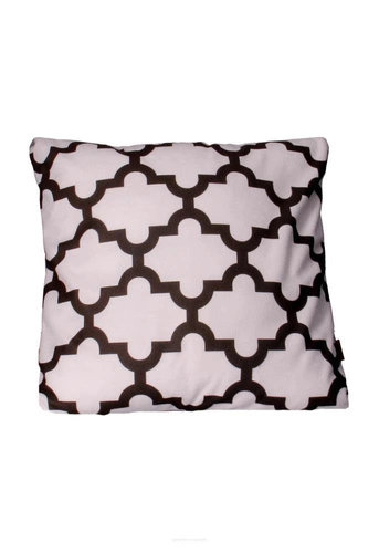 Sametový dekorační polštář Glam white do obýváku a ložnice antialergický 40x40 cm