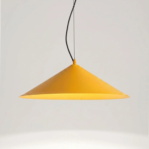 Závěsné svítidlo FINT LED žluté moderní do obývacího pokoje 1bodové