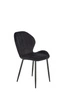 Čalouněná sametová židle Griviza černá do jídelny a obývacího pokoje moderní Intesi