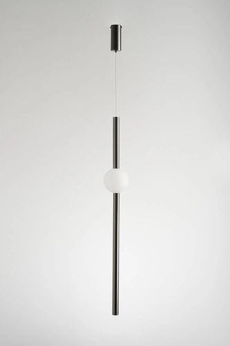 Moderní závěsné LED svítidlo O-LINE 93 cm černá koule do obýváku a jídelny Step into Design