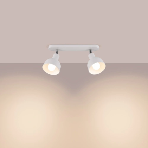 Stropní svítidlo ELBA 2 bílý kovový loftový do obýváku a ložnice SOLLUX LIGHTING